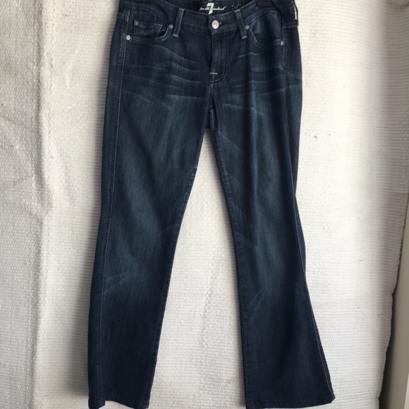 7 For All Mankind Denim - 7FAM Seven A-Pocket Jeans Dark Wash - 28.5 inseam